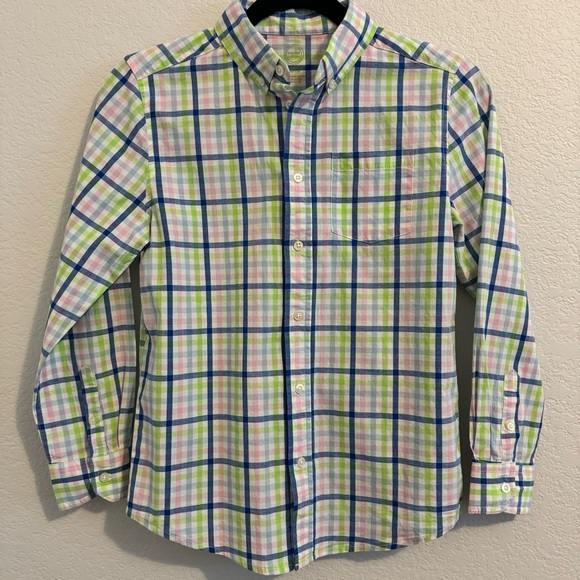 Wonder Nation Long Sleeve Button Down
Plaid Shirt. Size L (10/12) - Picture 3 of 8